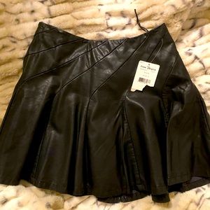 Leather mini skirt by Free People New
